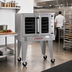 Thumbnail image #2 for Southbend Platinum Full-Size Single Deck Standard Depth Electric Convection Oven, 11 kW, Standard Controls, Dependent Glass Doors, Ventless