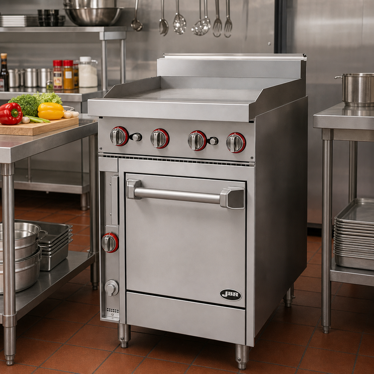 Product image #2 for Bistro JBR-24G-24C 24" Gas Restaurant Range with Griddle and Convection Oven