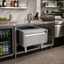 Thumbnail image #2 for Glastender Underbar Add-On Cabinet Base with Single Hinged Door, Stainless Steel, 20