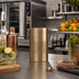 Thumbnail image #3 for Barfly Diamond Lattice Double-Wall Insulated Mixing Tin with Pouring Spout, 21 oz., Antique Copper Plated Satin Finish