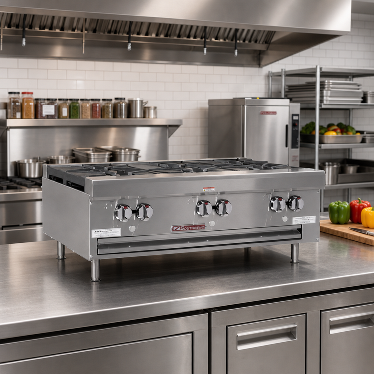 Product image #2 for Southbend HDO-36 36-Inch Gas Countertop Hot Plate with 6 Open Burners