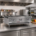 Thumbnail image #2 for Southbend HDO-36 36-Inch Natural Gas Countertop Hot Plate with 6 Open Burners, Manual Controls, Stainless Steel Front & Sides