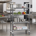 Thumbnail image #2 for Cambro Camshelving Elements XTRA High Density 4-Tier Mobile Starter Unit, 24 x 60 x 70-1/4 Inch, Vented, Speckled Gray