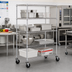Thumbnail image #2 for Metro Super Erecta Brite Wire Stem Caster Cart, 48 x 24 x 69 Inches, 4 Shelves, 600 lb Capacity