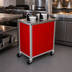 Thumbnail image #2 for Atlas Metal MEPD4-5 Mobile Plate Dispenser, Enclosed, 4-Tube, 5-9 Inch Plate Capacity