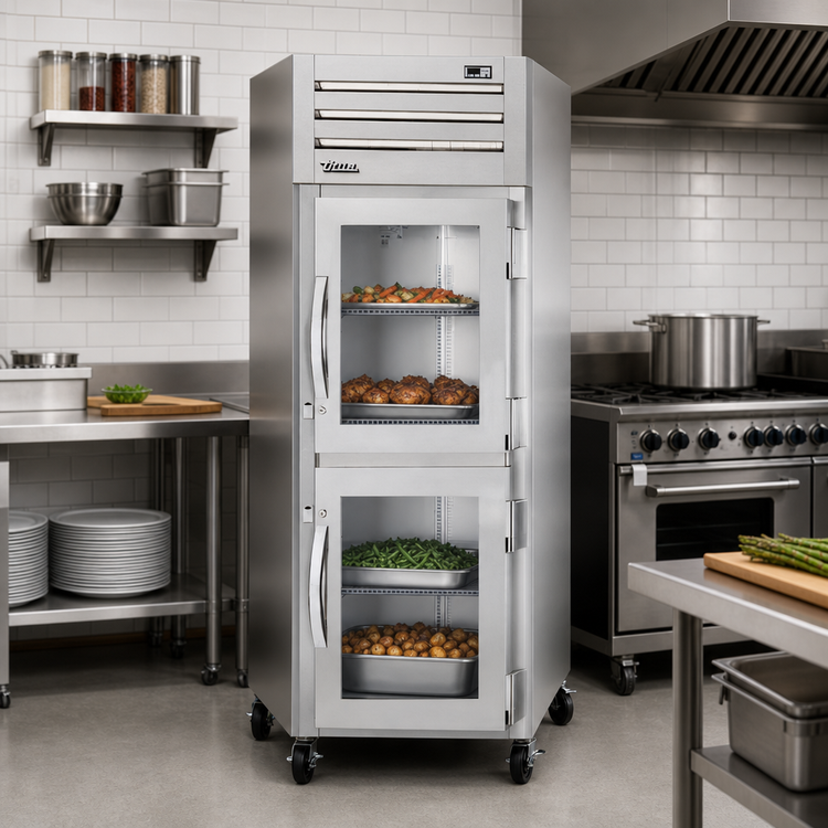 Product image #2 for True SPEC SERIES 1-Section Reach-In Heated Holding Cabinet with 2 Glass Half Swing Doors