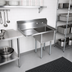 Thumbnail image #2 for John Boos E-Series 1-Compartment Stainless Steel Sink with Left Drainboard — 15 x 15 x 14 Inches Bowl, 32.5 Inches Wide