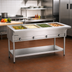 Thumbnail image #2 for Eagle Group Electric Open Base Stationary Hot Food Table with 4 Dry Wells, 63-1/2 Inch, 208V, Single-Phase