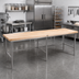 Thumbnail image #2 for John Boos Baker's Table Frame for 168 x 36 Inch Top, Stainless Steel, Welded Set-Up