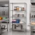 Thumbnail image #2 for Eagle Group 5-Tier Wire Shelving Starter Unit, 60 x 24 x 74 Inches, Stainless Steel Finish