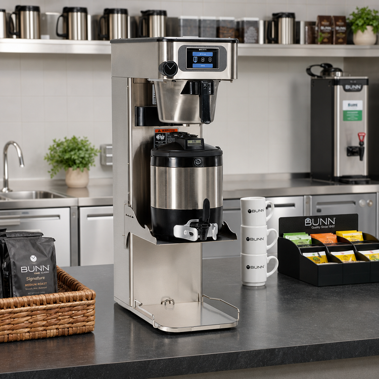Product image #2 for BUNN Infusion Series Single Automatic Fill Tea/Coffee Brewer with Integrated 3-Position Flip Tray