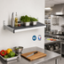 Thumbnail image #2 for Fermod 31-Inch Wide Solid Wall-Mounted Shelving Unit, 18-Inch Deep, Aluminum