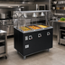 Thumbnail image #2 for Vollrath 2-Series Affordable Portable Deluxe 3-Well Mobile Hot Food Station with Lighted Breath Guard