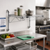 Thumbnail image #2 for Quantum Wall-Mounted Cantilever Single Shelf Kit, 48 x 12 Inches, Chrome Plated