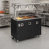 Thumbnail image #2 for Vollrath 2-Series Affordable Portable Deluxe 3-Well Mobile Hot Food Station with Sealed Wells, Lighted Buffet Breath Guard, and Storage Doors