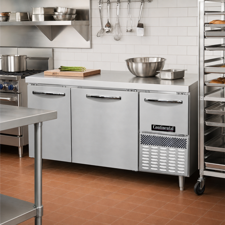 Product image #2 for Continental Refrigerator Designer Line 60" Two-Section Worktop Freezer