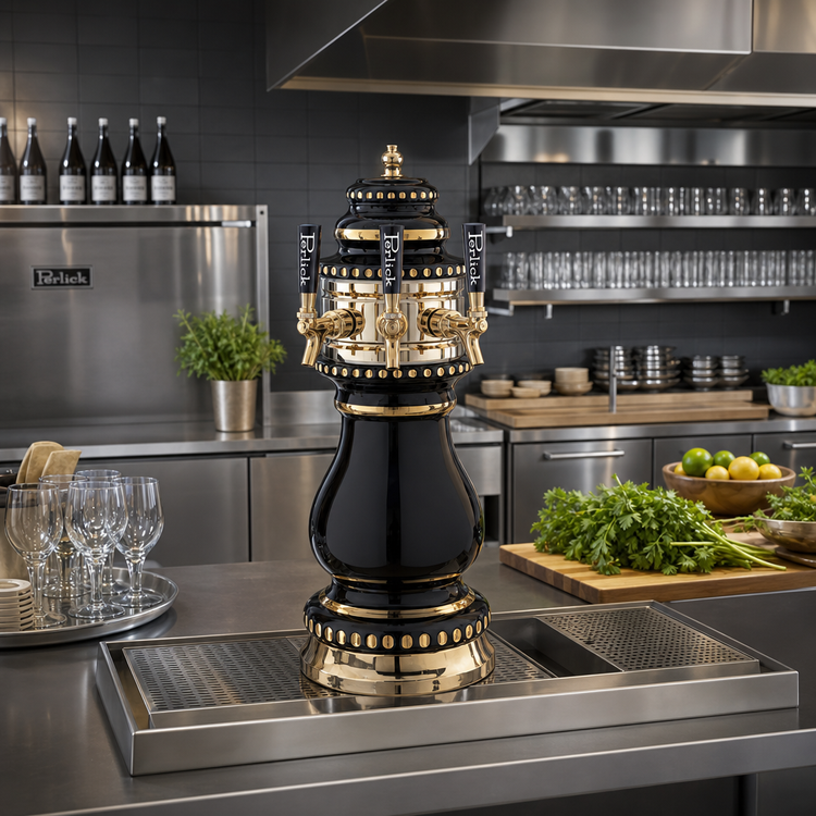 Product image #2 for Perlick Torino 3-Faucet Countertop Glycol-Cooled Draft Beer Tower