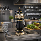 Thumbnail image #2 for Perlick Corporation 4054BL3B Countertop Glycol-Cooled Draft Beer Tower, 3-Faucet, Blue Ceramic with Polished Brass Collar