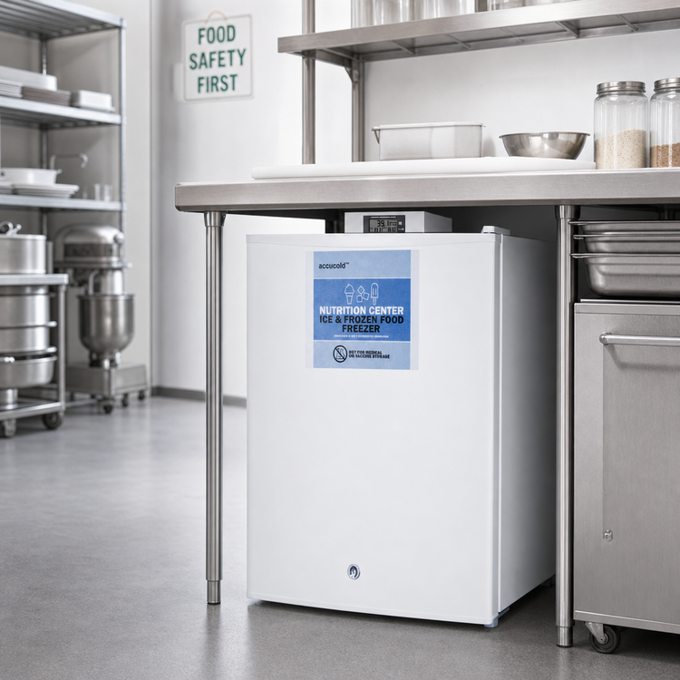 Product image #2 for Accucold Nutrition Center Undercounter Freezer, 1.8 Cu. Ft., Freestanding, White