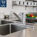 Thumbnail image #2 for T&S Brass Commercial Low-Lead Single-Lever Deck-Mount Faucet with 9-Inch Swivel Spout