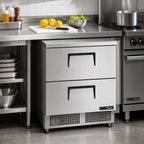 Thumbnail image #2 for True Mfg. - General Foodservice TFT-32D-2-HC 32-Inch Worktop Refrigerator with 2 Drawers, Self-Contained, Front Breathing