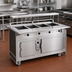 Thumbnail image #2 for Atlas Metal BLH-4-H 4-Well Electric Mobile Hot Food Serving Counter
