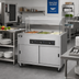 Thumbnail image #2 for Vollrath 2-Series Portable 3-Well Hot Food Station with Buffet Breath Guard and Enclosed Base, Brushed Aluminum