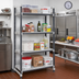 Thumbnail image #2 for Cambro Camshelving Elements XTRA 4-Tier Stationary Starter Unit, 21 x 30 x 72 Inches, Speckled Gray