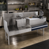 Thumbnail image #2 for Advance Tabco Prestige Uni-Serv 60-Inch Stainless Steel Underbar Speed Bar with Right Ice Bin, Sink and Blender Station