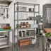 Thumbnail image #2 for Eagle Group Valu-Master Stationary 5-Tier Wire Shelving Starter Unit, 24 x 24 x 74 Inches, Pewter Gray Epoxy Finish