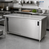 Thumbnail image #2 for Advance Tabco Enclosed Cabinet Base Work Table with Sliding Doors, 120