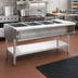 Thumbnail image #2 for Eagle Group 4-Well Natural Gas Water Bath Hot Food Table with Open Base and Cutting Board