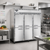 Thumbnail image #2 for Continental Refrigerator 3FSNSAHD Three-Section Shallow Depth Half-Height Solid Door Reach-In Freezer