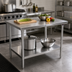Thumbnail image #2 for John Boos Stallion 48-Inch x 24-Inch 16-Gauge Stainless Steel Top Work Table with Undershelf