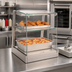 Thumbnail image #2 for Antunes Countertop Heated Display Cabinet, Two-Tier, Open-Back, Straight Glass Front, 23 3/4-Inch Wide
