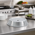 Thumbnail image #2 for Vollrath Round Stainless Steel Plate Cover, Satin Finish, for 9 13/16 in. to 9 7/8 in. Plates