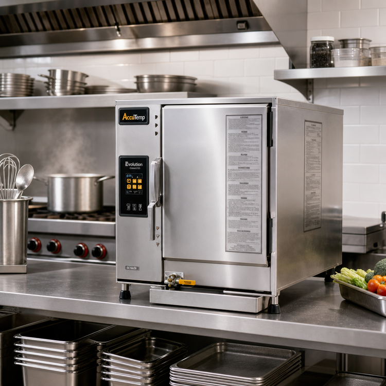 Product image #2 for AccuTemp Evolution Connected Boilerless Countertop Convection Steamer, 6-Pan Capacity, 208V, 3-Phase