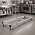 Thumbnail image #2 for Metro Stainless Steel Truck Dolly Frame for 72 x 21 Inch Shelving, Wraparound Bumper