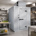 Thumbnail image #2 for Kolpak Polar-Pak 8' x 8' Indoor Floorless Walk-In Cooler with Top-Mounted Self-Contained Refrigeration
