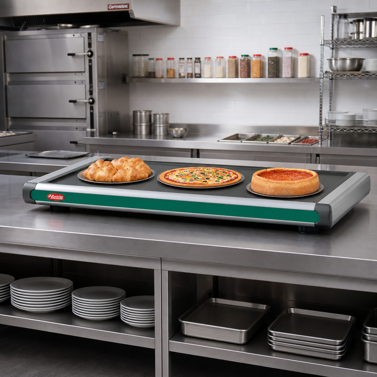 Product image #2 for Hatco Glo-Ray Designer Portable Heated Shelf, Free-Standing, 54.25-Inch, 3-Pan Capacity