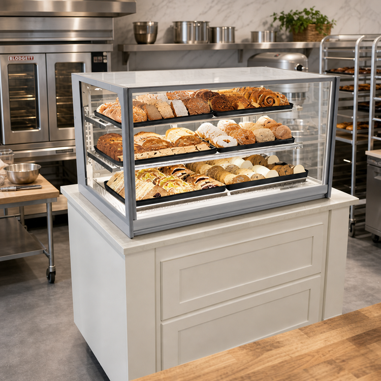 Product image #2 for Federal Industries Italian Glass Series 60-Inch Countertop Non-Refrigerated Pastry Display Case