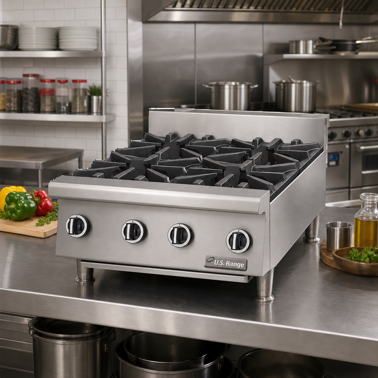 Product image #2 for Garland US Range UT Counter 36-Inch Heavy-Duty Countertop Gas Hotplate with 6 Open Burners