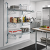 Thumbnail image #2 for Quantum Wall-Mounted Cantilever Shelving Starter Unit with 3 Wire Shelves and 54-Inch Posts