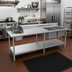 Thumbnail image #2 for 96-Inch Stainless Steel Sink Table with Right-Side Dual Prep Bowls and Hand Sink