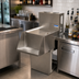 Thumbnail image #2 for BK Resources Underbar Stainless Steel Mixing Station with Drainboard Top and Blender Shelf
