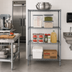 Thumbnail image #2 for Quantum 24 Inch W x 14 Inch D x 54 Inch H Stationary Wire Shelving Starter Unit, Gray Epoxy