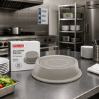 Thumbnail image #3 for Cambro 86VSNH191 Round Fiberglass Plate Cover, 8-1/4-Inch Inside Diameter, Granite Gray, No Ventilation Hole Case of 12