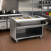 Thumbnail image #2 for Spec-Master Sealed Well Electric Hot Food Table with Open Front Base, (2) 12 x 20-Inch Wells, 33-Inch Wide, Mobile, 240V