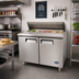 Thumbnail image #2 for Atosa MSF8302GR Two-Section Sandwich/Salad Prep Table Refrigerator, 48-1/5-Inch Wide, 13.4 Cu. Ft.