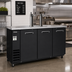 Thumbnail image #2 for Kelvinator Commercial 73-Inch Wide Three-Door Draft Beer Cooler with 2 Refrigerated Double Faucet Columns